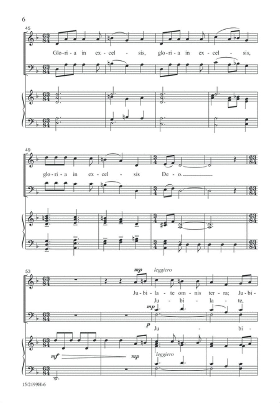 Gloria 4-Part scores gallery preview page 6