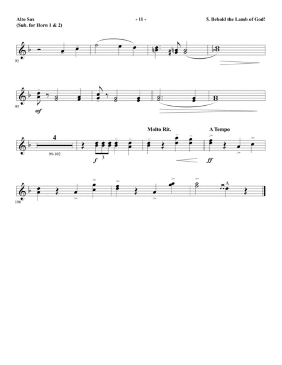 Amazing Love! - Printable Parts Choir scores gallery preview page 12