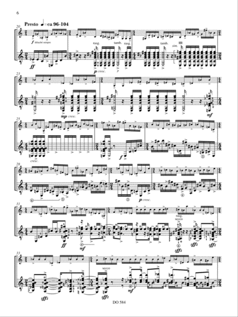 Divergences (vln / guit.) Violin scores gallery preview page 6