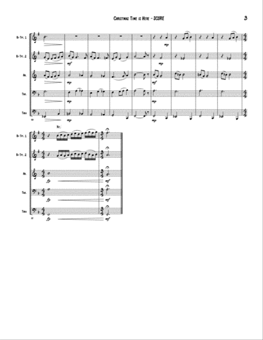 Christmas Time Is Here Christmas Time Is Here School and Community scores gallery preview page 4