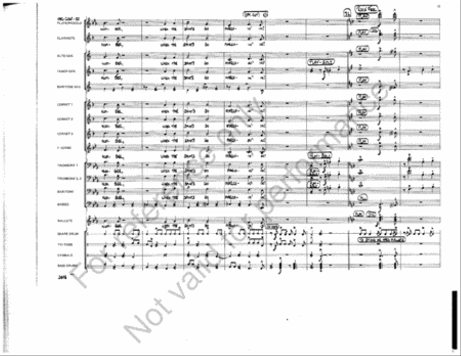 At A Dixieland Jazz Funeral Marching Band scores gallery preview page 11