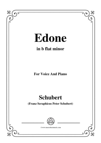 Schubert-Edone,D.445,in b flat minor,for Voice and Piano image number null