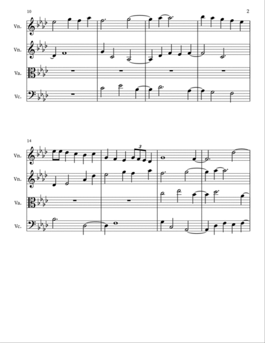 Z 37 (pas) for String Quartet String Quartet scores gallery preview page 2
