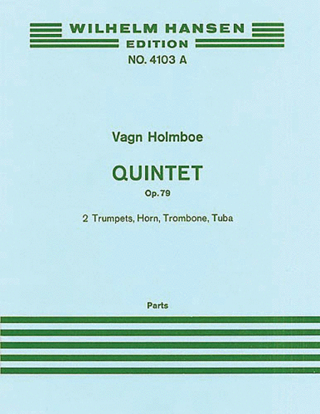 Vagn Holmboe: Brass Quintet Op.79 (Score)