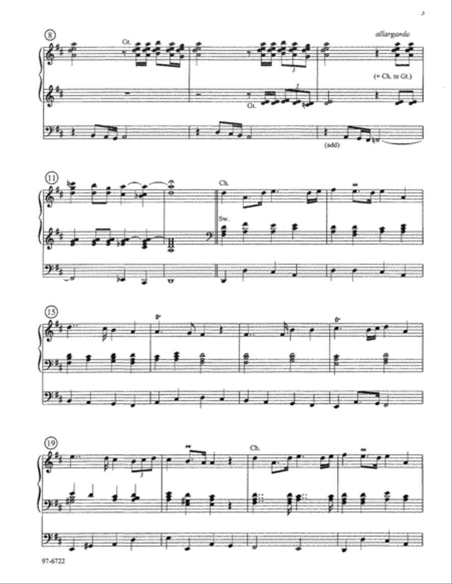 Fanfare and Procession Organ scores gallery preview page 3