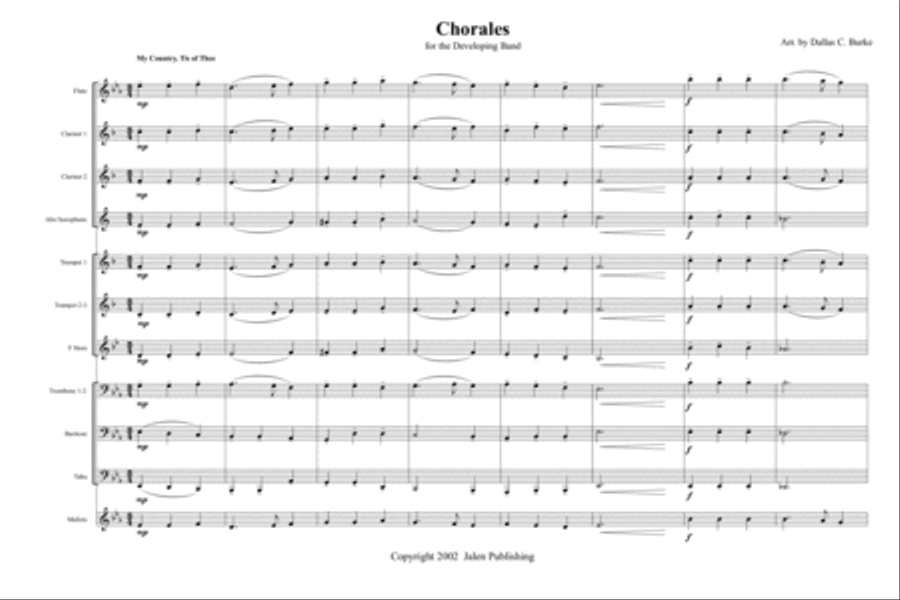 Chorales for the Developing Band Concert Band scores gallery preview page 2