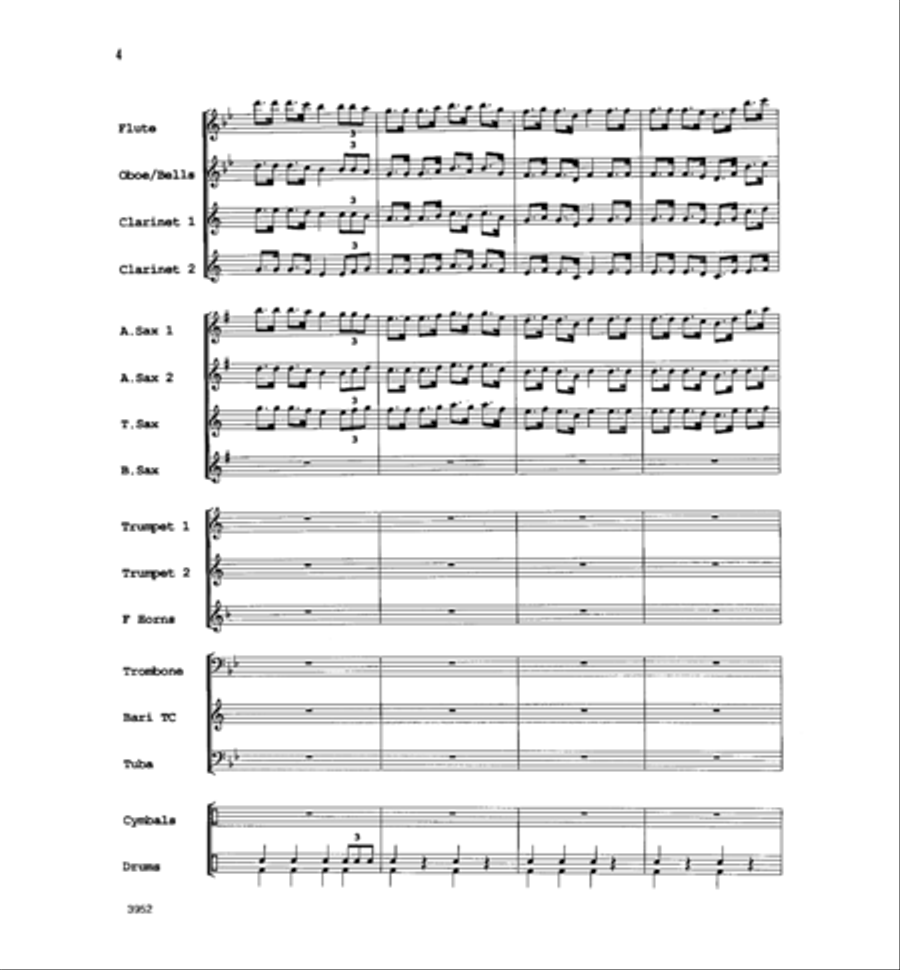 Battle Hymn of the Republic Concert Band scores gallery preview page 3