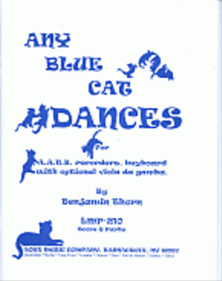 Any Blue Cat Dances 4-Part scores gallery preview page 1