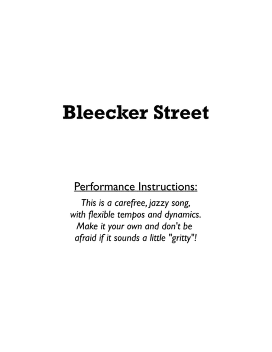 Bleecker Street for solo piano image number null