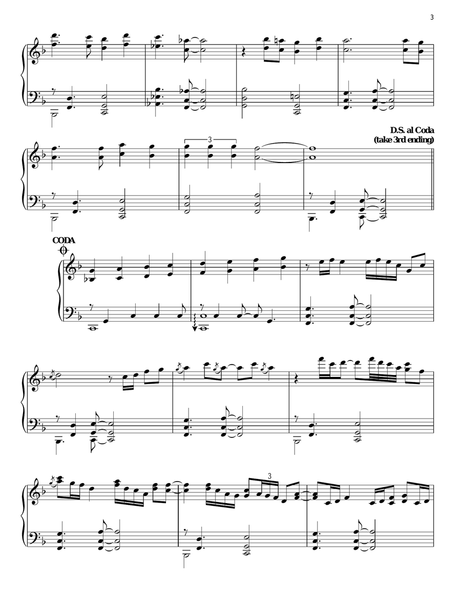 Summer's Child Piano Solo scores gallery preview page 3