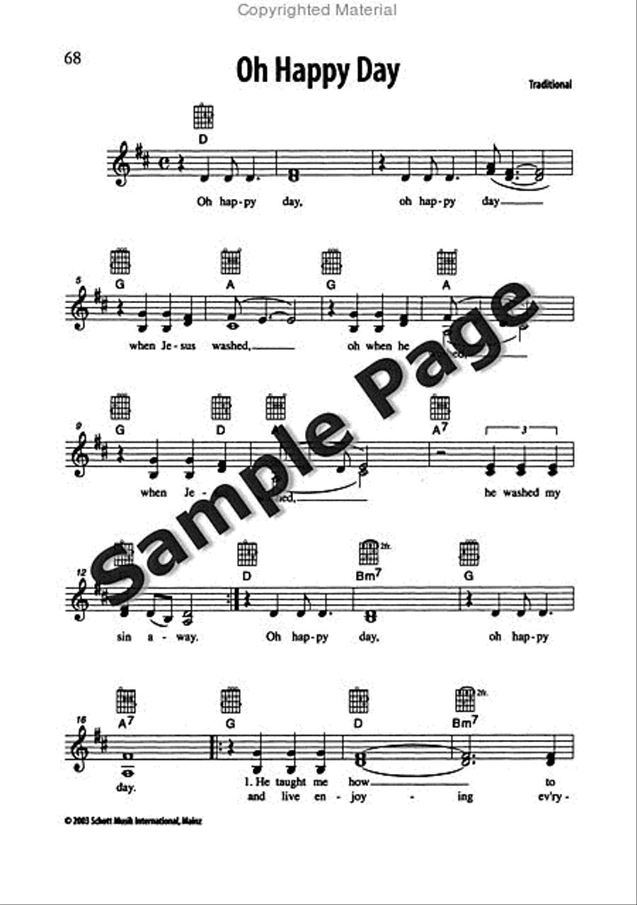 Best of Spirituals & Gospels Acoustic Guitar scores gallery preview page 69