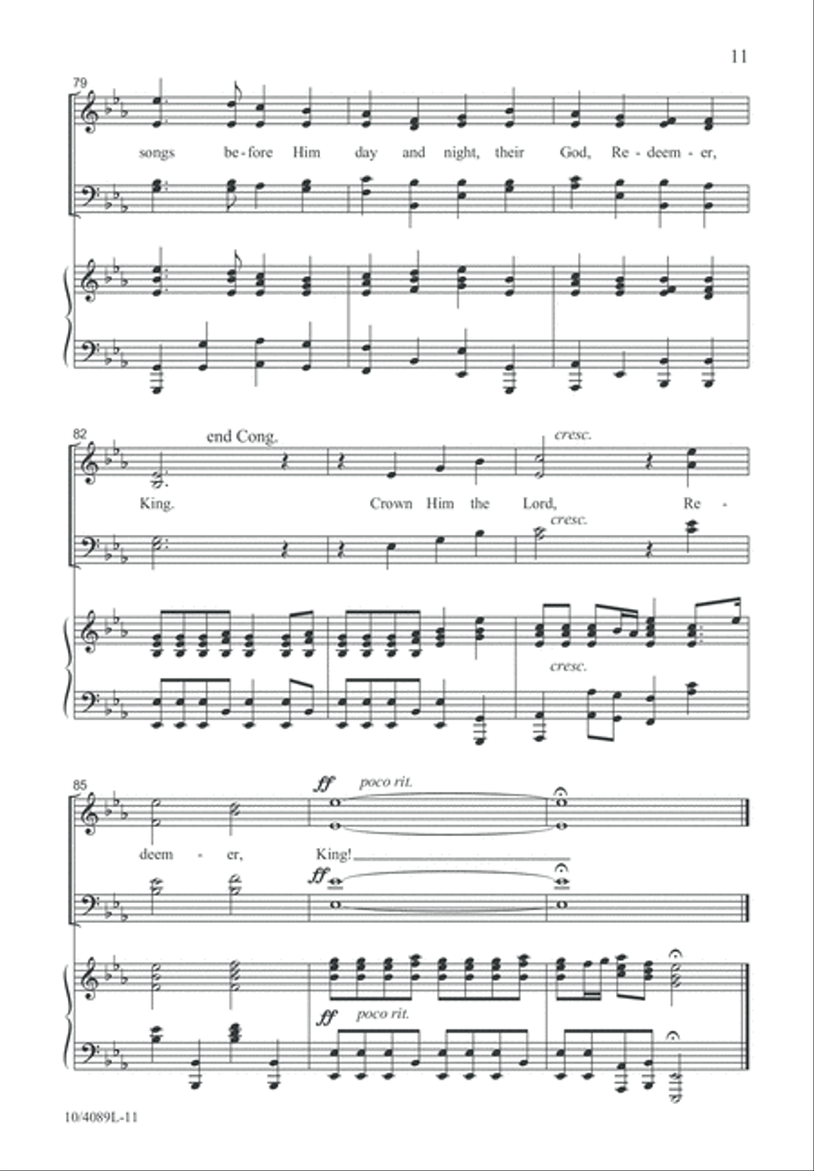 Crown Him Redeemer, King! 4-Part scores gallery preview page 12
