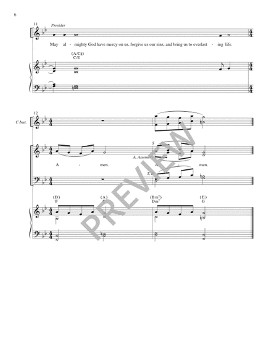 Mass of Creation (Full Score) 4-Part scores gallery preview page 7