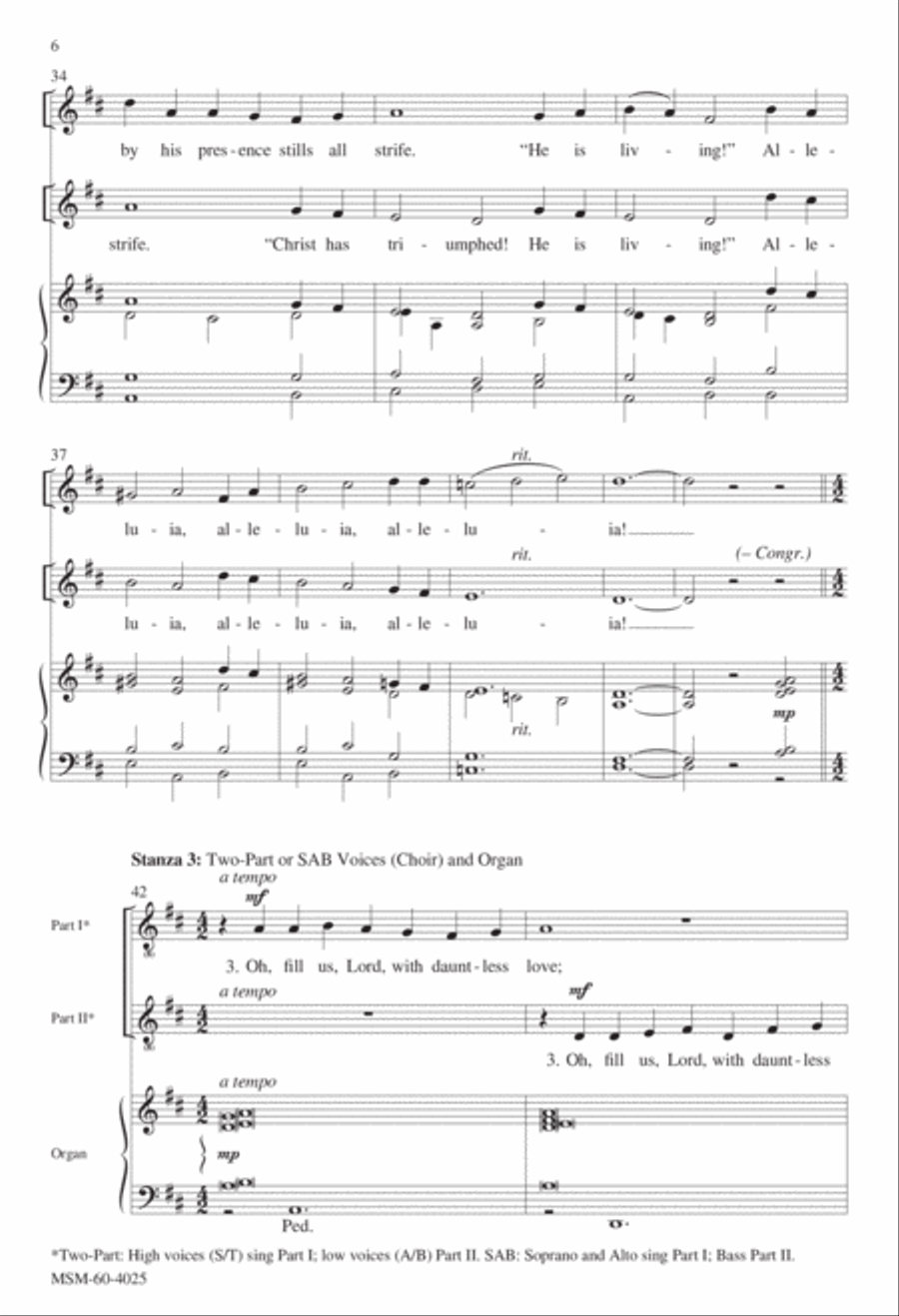 Now All the Vault of Heaven Resounds 3-Part scores gallery preview page 5