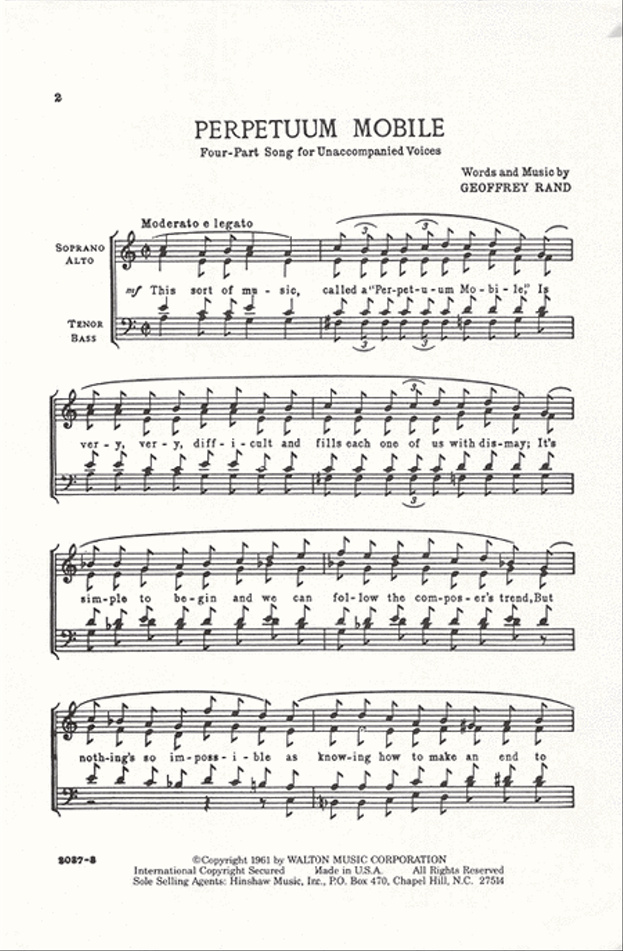 Perpetuum Mobile 4-Part scores gallery preview page 2