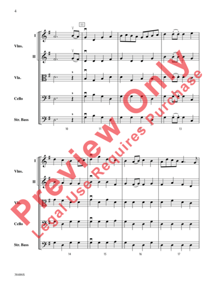 Baroque Fanfare Baroque Fanfare String Orchestra scores gallery preview page 5