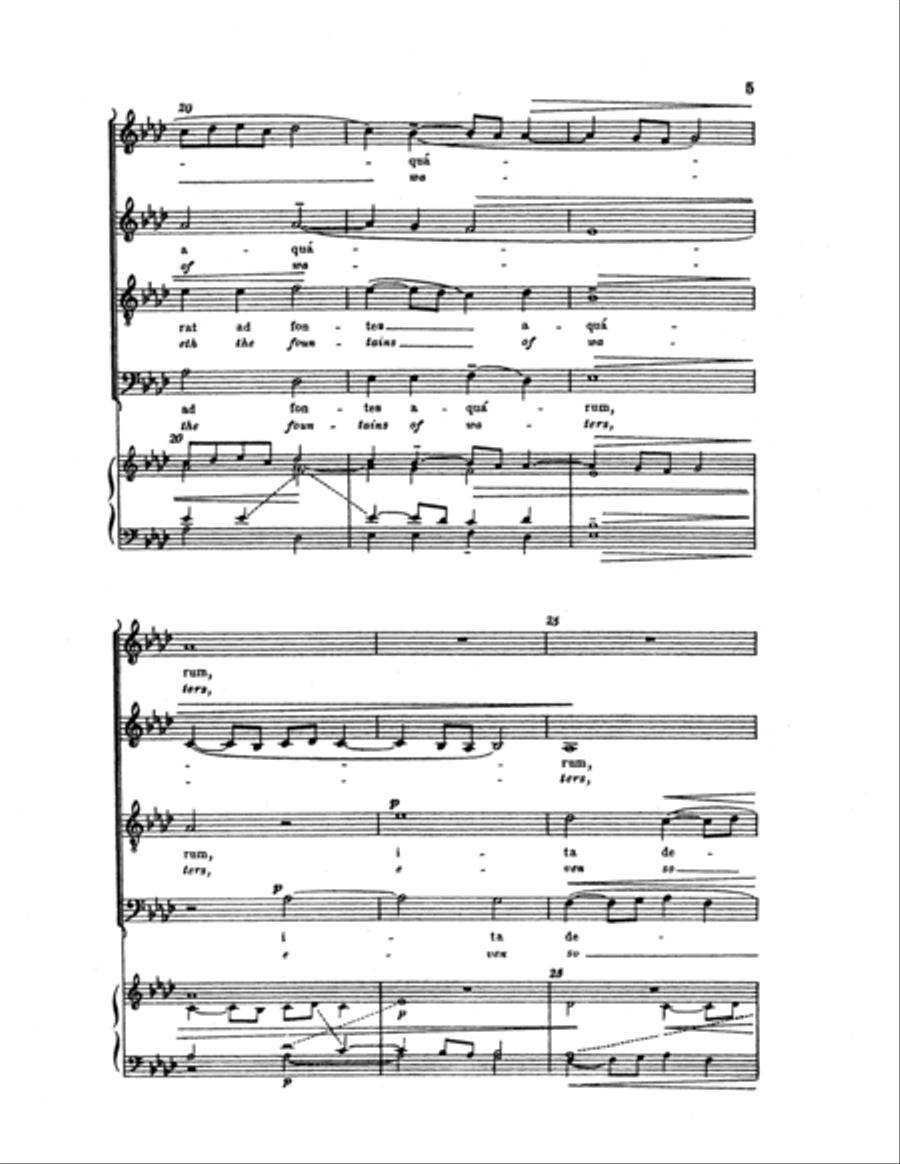 Two Motets: Sicut cervus (Like as the Hart) / Sitivit anima mea (My soul) 4-Part scores gallery preview page 4