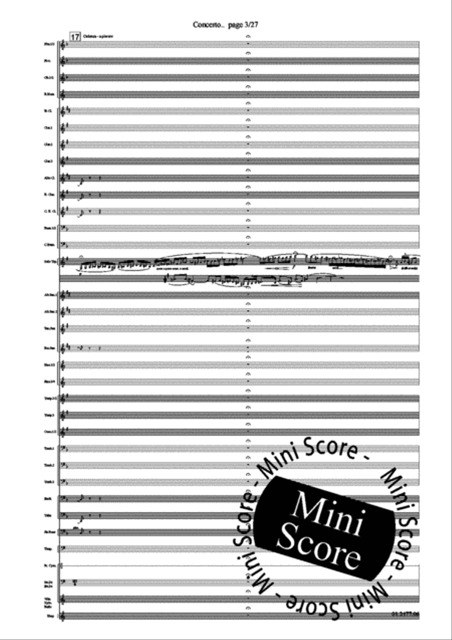 Concerto for Trumpet part 1 Concert Band scores gallery preview page 7