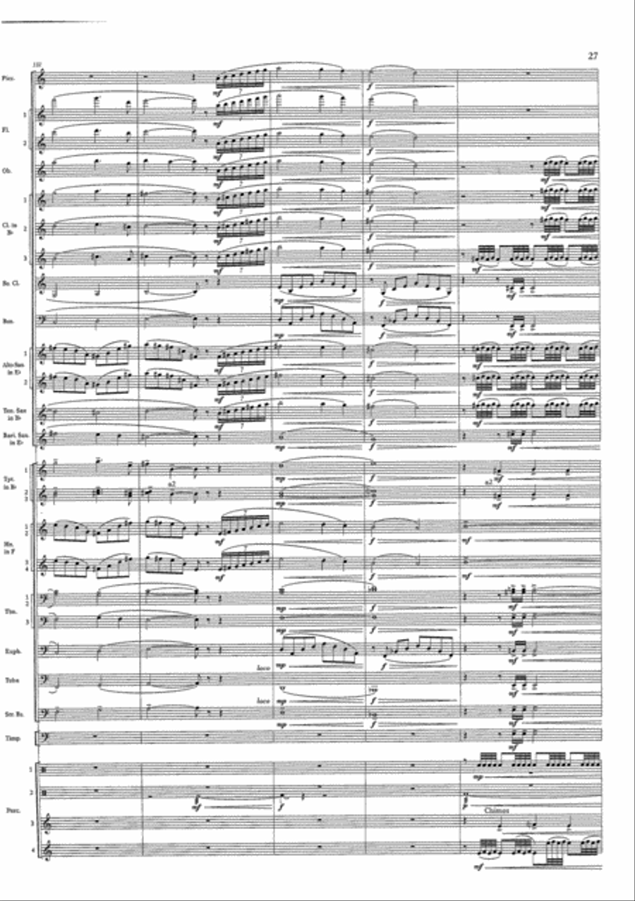 Cry of the Last Unicorn Concert Band scores gallery preview page 27