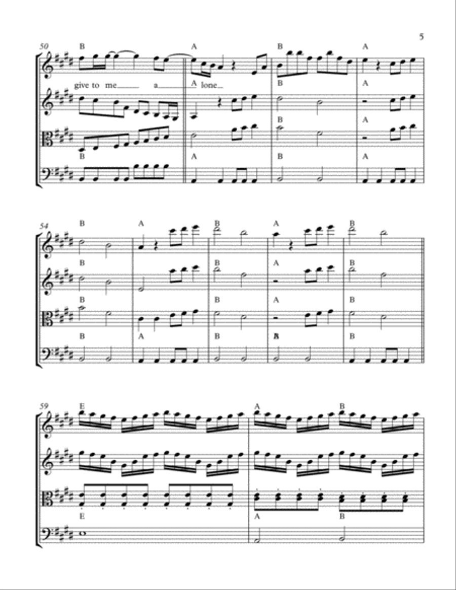 My Chosen One My Chosen One String Quartet scores gallery preview page 5