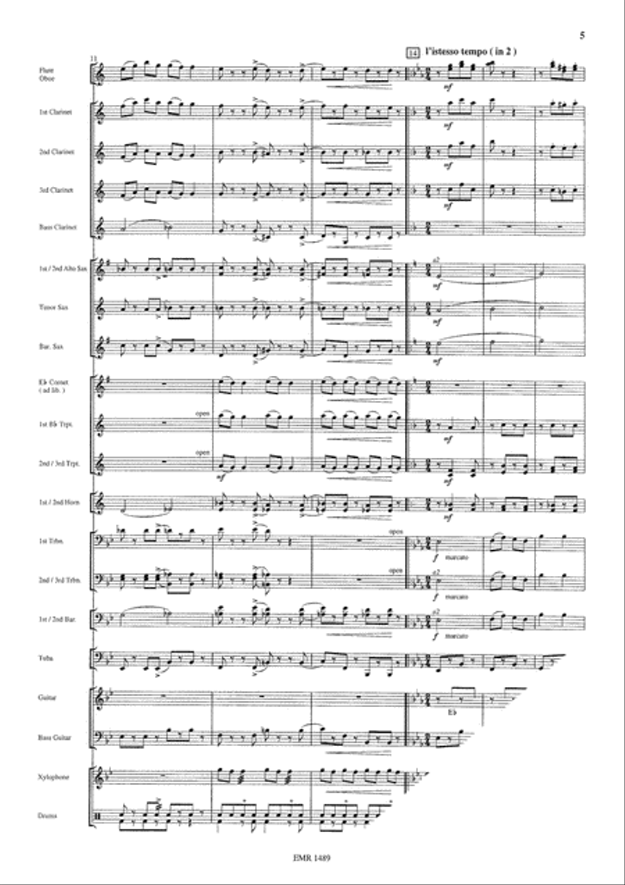 Can-Can Concert Band scores gallery preview page 6