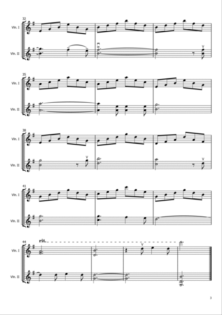 O Holy Night O Holy Night String Duet scores gallery preview page 4