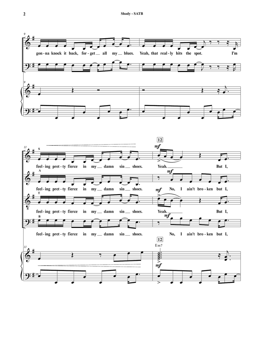 Shady 4-Part scores gallery preview page 2