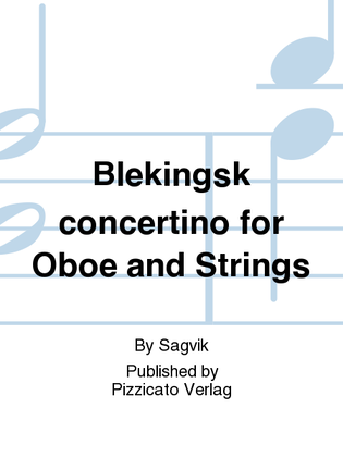 Blekingsk concertino for Oboe and Strings