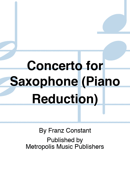 Concerto for Saxophone (Piano Reduction)