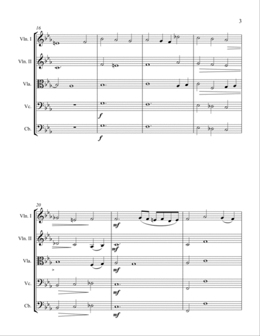 Adagio String Orchestra scores gallery preview page 3