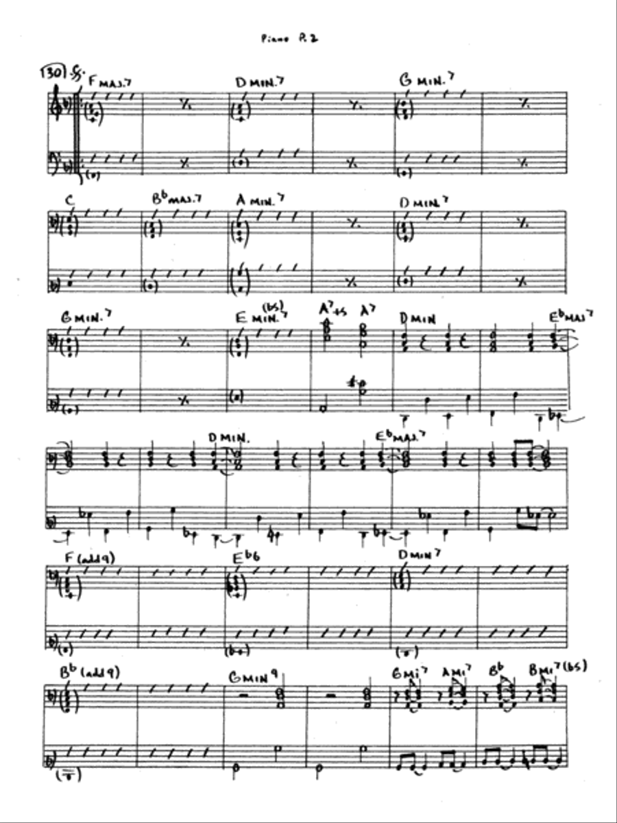 Feels So Good: Piano Accompaniment Jazz Ensemble scores gallery preview page 2