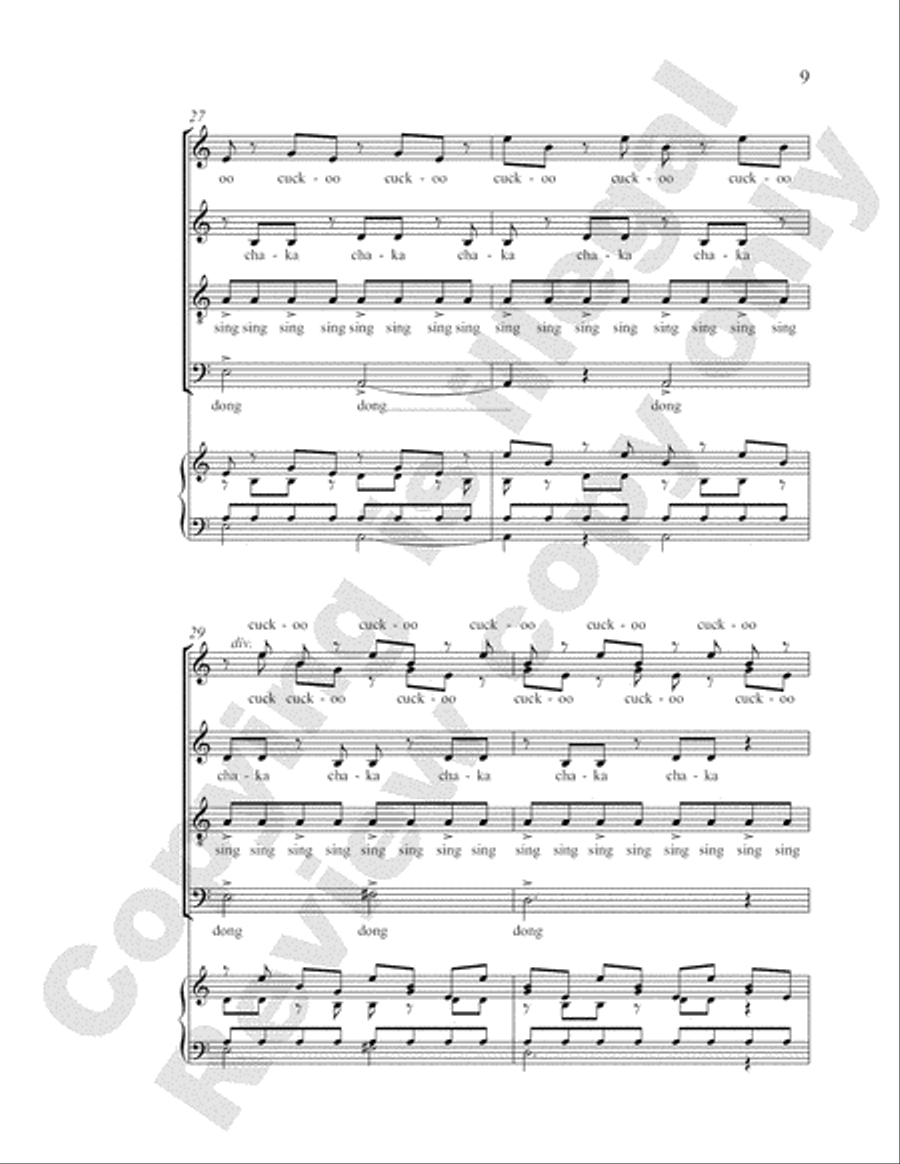 Time Pieces: 4. Clocks 4-Part scores gallery preview page 29