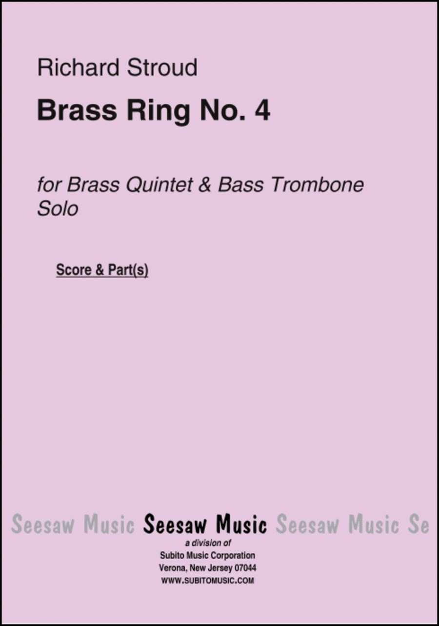 Brass Ring No. 4 Brass Quartet scores gallery preview page 1