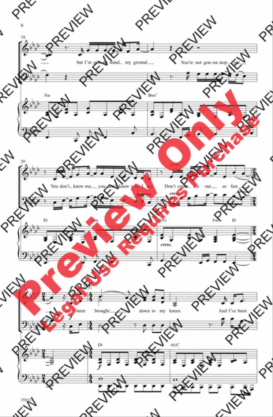 You Haven't Seen the Last of Me 3-Part scores gallery preview page 5