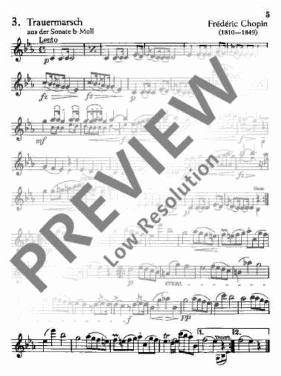 Für Feiern und Feste Clarinet scores gallery preview page 6