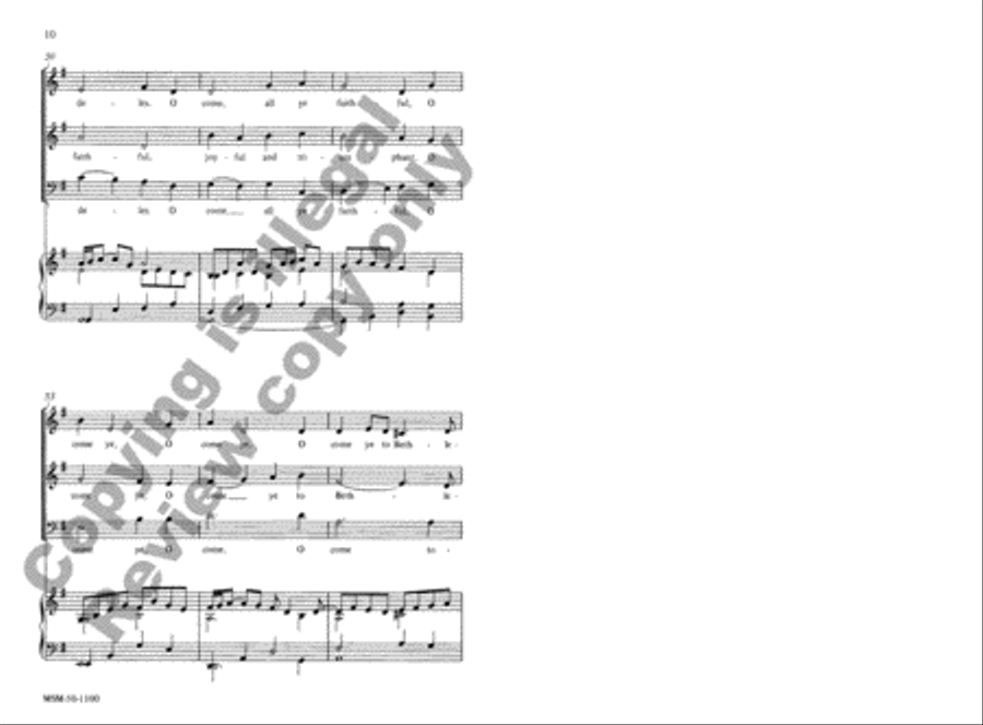 Adeste Fideles Adeste Fideles 3-Part scores gallery preview page 9