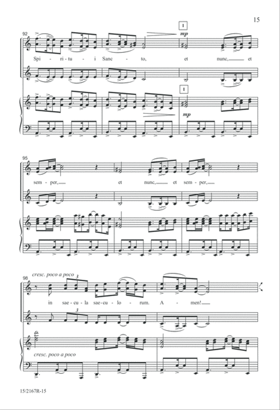 Gloria Patri SSA scores gallery preview page 15