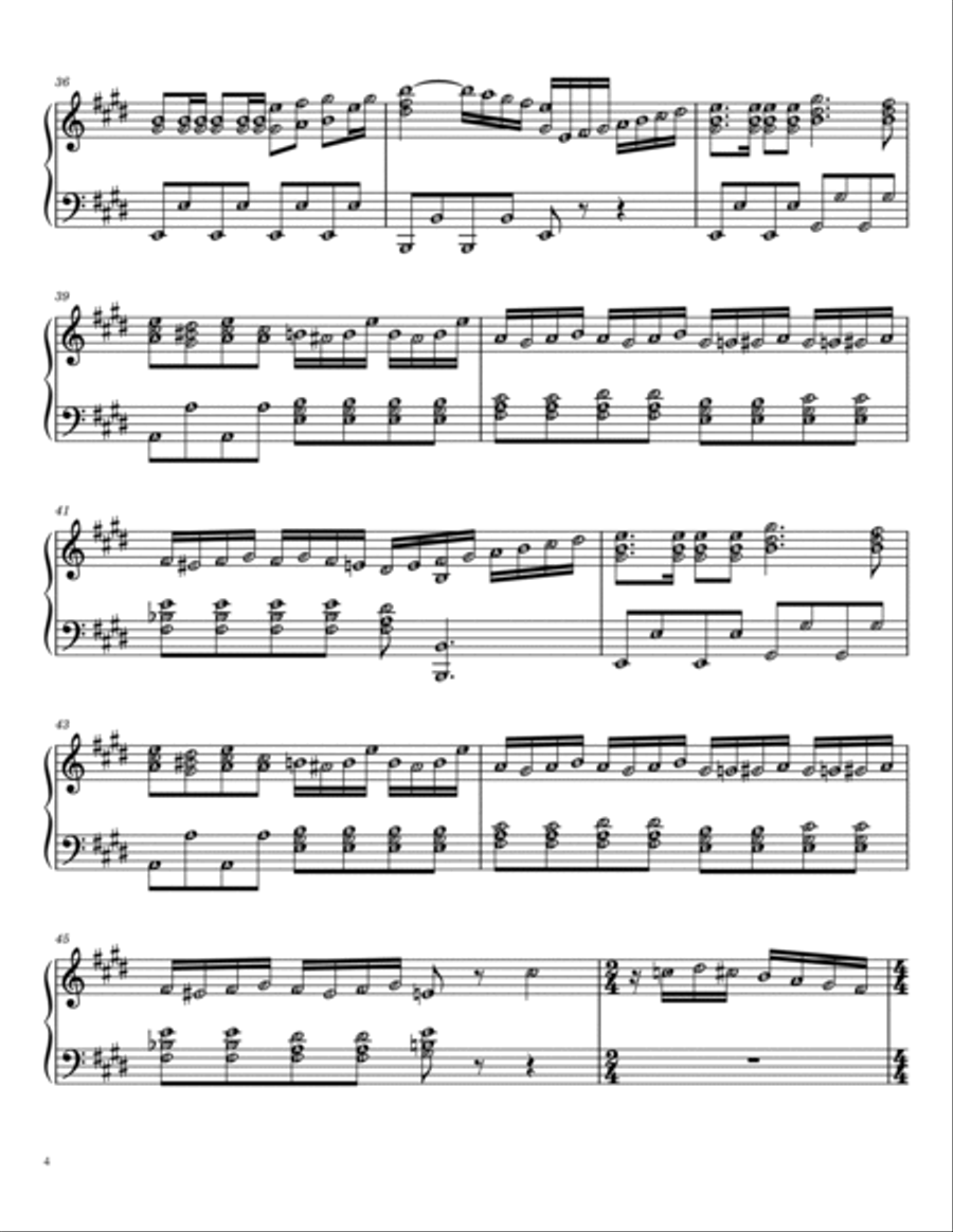 William Tell Overture Finale (advanced with note names) Self Learning Series Easy Piano scores gallery preview page 4