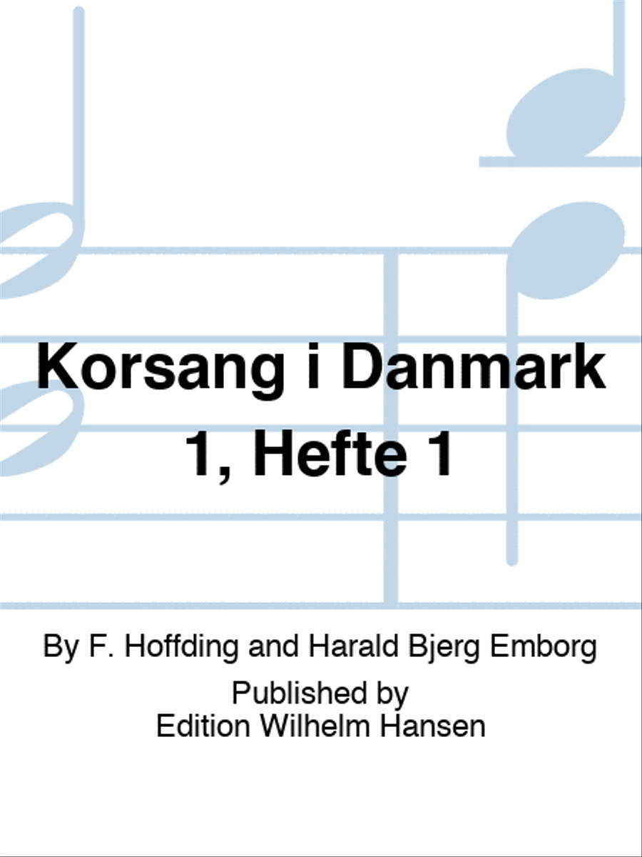 Korsang i Danmark 1, Hefte 1 4-Part scores gallery preview page 1