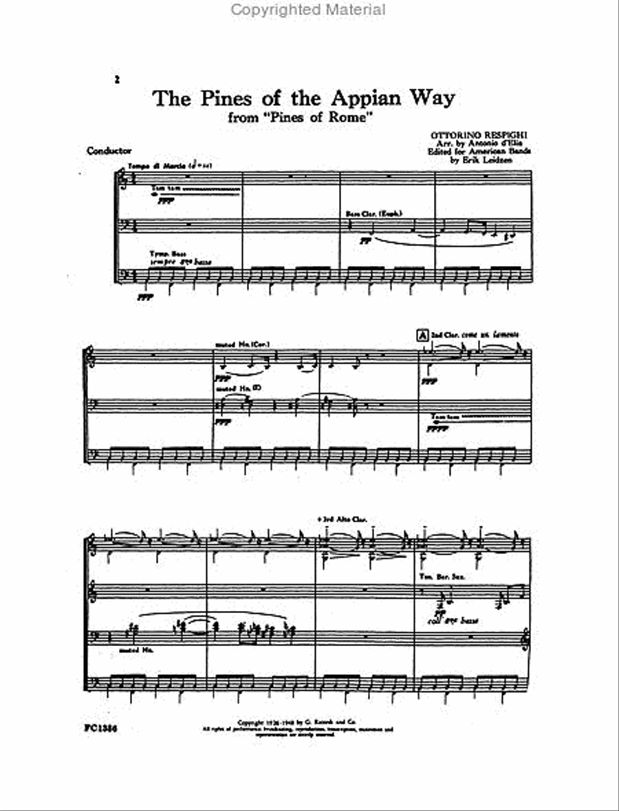Pines of the Appian Way (from Pines of Rome) Concert Band scores gallery preview page 7