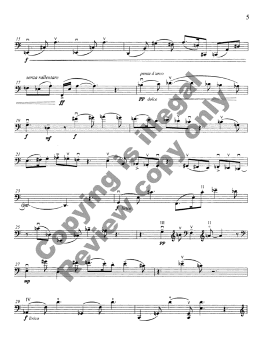For Solace in Solitude (Cello version) Cello Solo scores gallery preview page 5