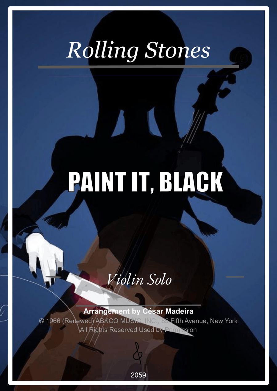 Paint It, Black Violin Solo scores gallery preview page 1