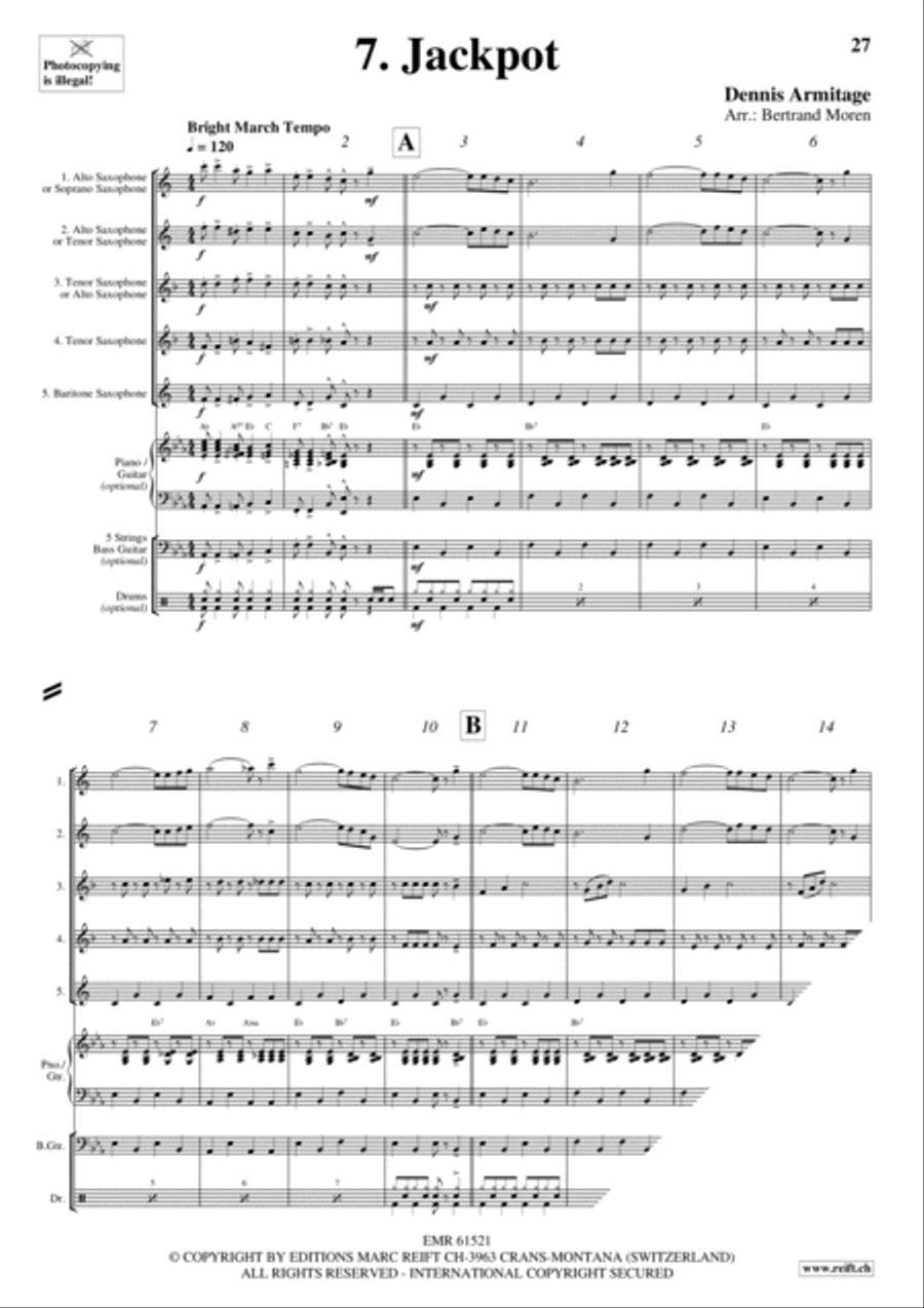 Beer Party Beer Party Saxophone Quintet scores gallery preview page 9