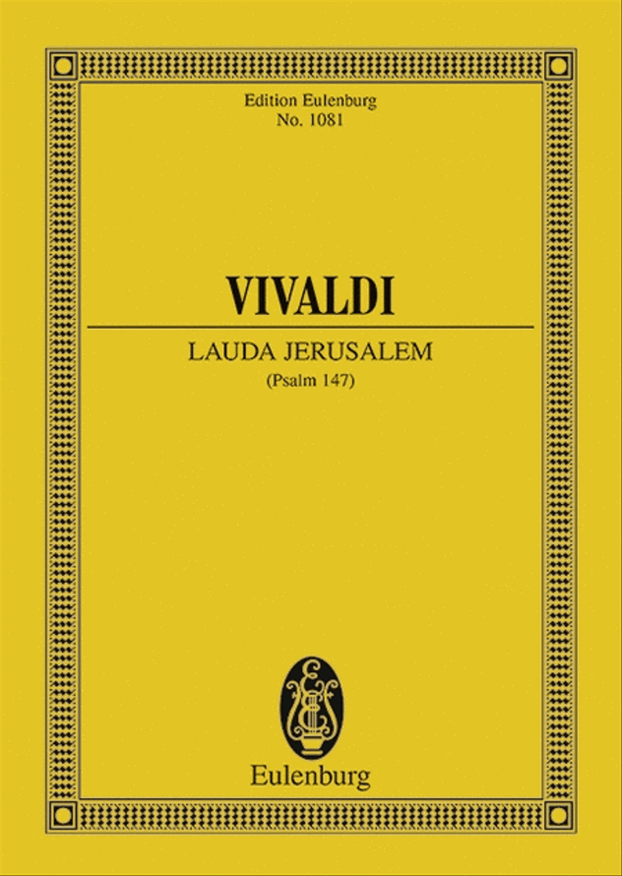 Lauda Jerusalem Choir scores gallery preview page 1