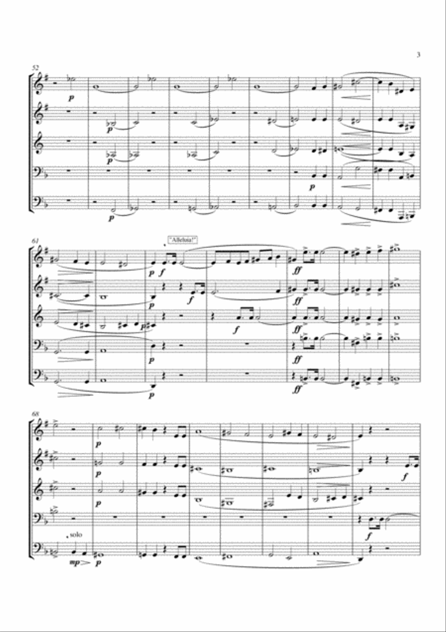 Virga Jesse Brass Quintet scores gallery preview page 3