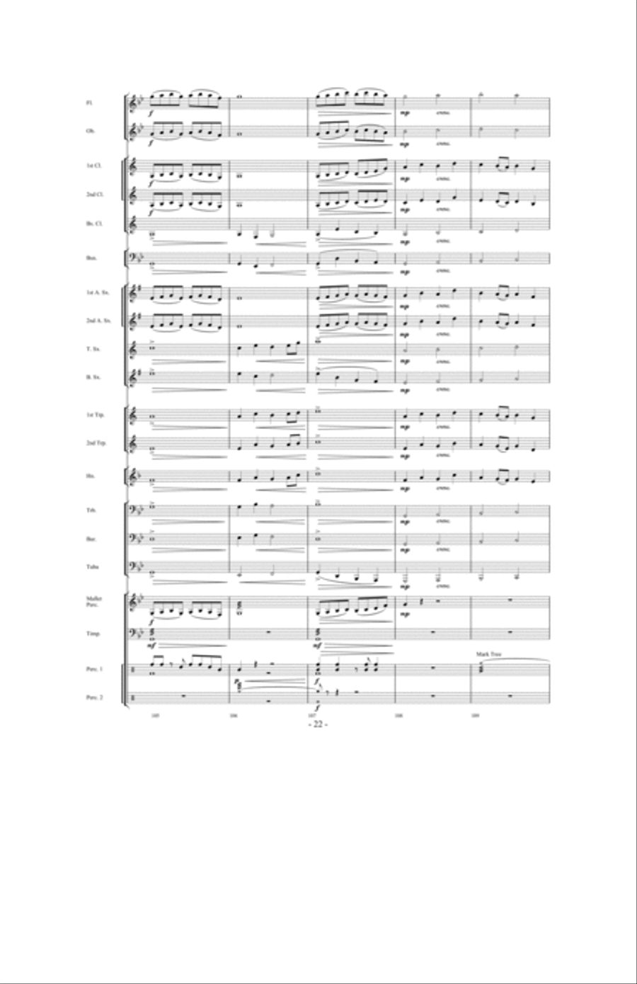 Legend of the Queen Anne's Revenge Concert Band scores gallery preview page 21