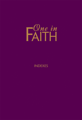 Book cover for One in Faith Index Book