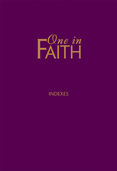One in Faith Index Book