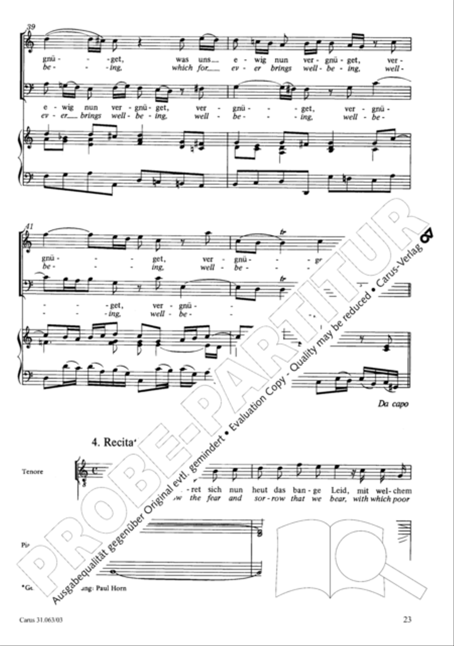 Christians, etch this blessed day (Christen, atzet diesen Tag) 4-Part scores gallery preview page 24