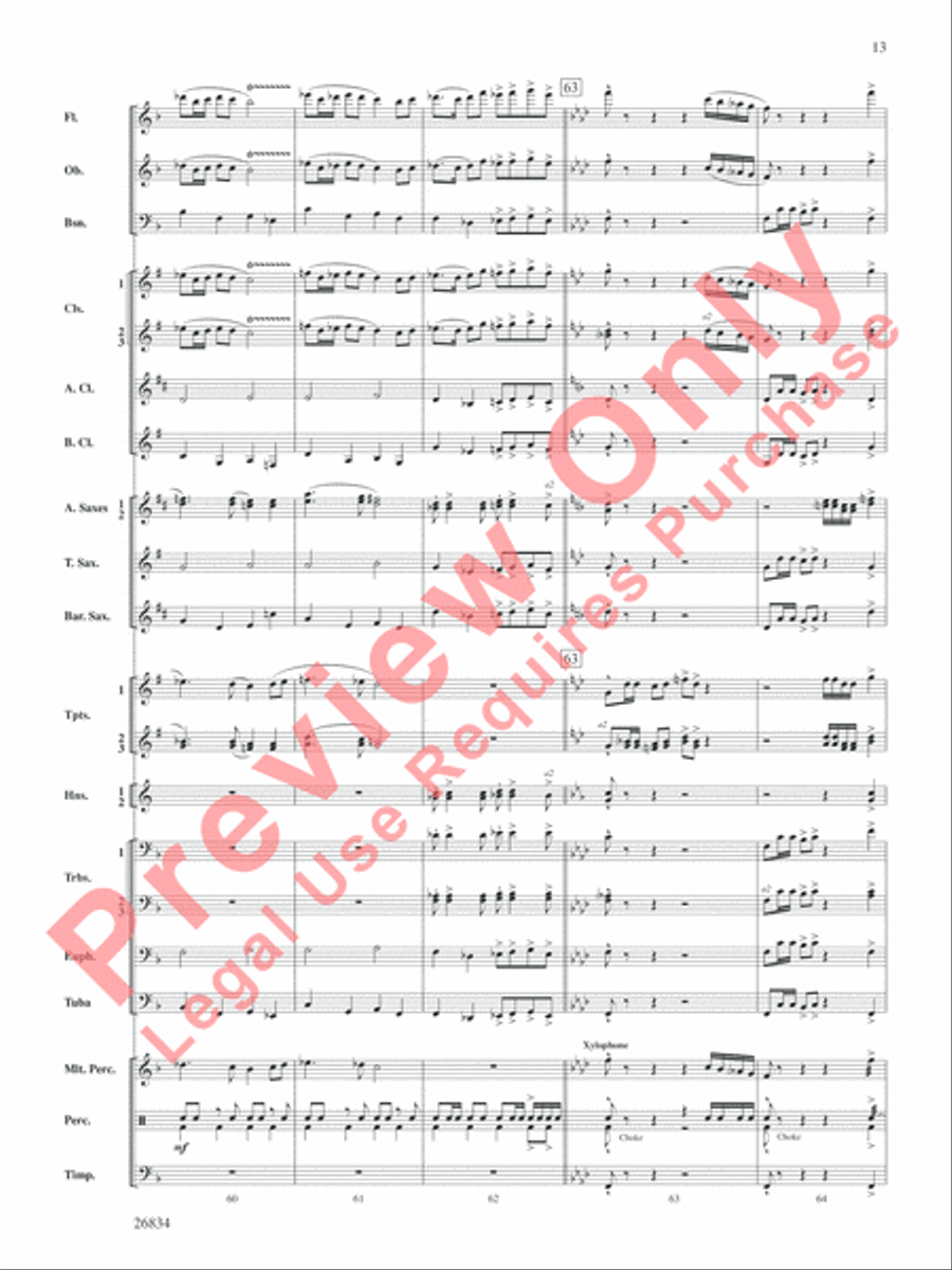 Medal of Valor Concert Band scores gallery preview page 14